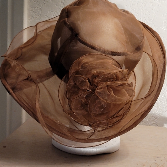 Regal Coco Brown Sunday or Ladies Tea Hat ๐ - Picture 1 of 4